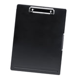 Maxbell Low Profile Clipboard with Storage A4 Size Clipboard Organizer for Home Black