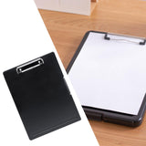 Maxbell Low Profile Clipboard with Storage A4 Size Clipboard Organizer for Home Black