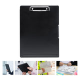 Maxbell Low Profile Clipboard with Storage A4 Size Clipboard Organizer for Home Black
