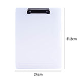 Maxbell Low Profile Clipboard with Storage A4 Size Clipboard Organizer for Home Clear