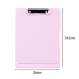 Maxbell Low Profile Clipboard with Storage A4 Size Clipboard Organizer for Home PInk