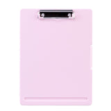 Maxbell Low Profile Clipboard with Storage A4 Size Clipboard Organizer for Home PInk