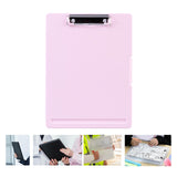 Maxbell Low Profile Clipboard with Storage A4 Size Clipboard Organizer for Home PInk