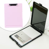 Maxbell Low Profile Clipboard with Storage A4 Size Clipboard Organizer for Home PInk