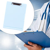 Maxbell Low Profile Clipboard with Storage A4 Size Clipboard Organizer for Home Light Blue