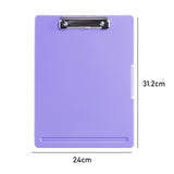 Maxbell Low Profile Clipboard with Storage A4 Size Clipboard Organizer for Home Violet