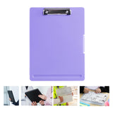 Maxbell Low Profile Clipboard with Storage A4 Size Clipboard Organizer for Home Violet