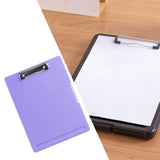 Maxbell Low Profile Clipboard with Storage A4 Size Clipboard Organizer for Home Violet
