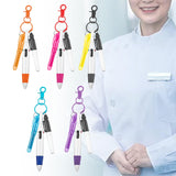 Maxbell Pen with Carabiner Clip Nurses Day Gift Multipurpose Shuttle Pen Retractable orange