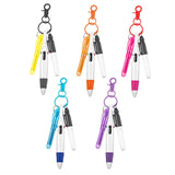 Maxbell Pen with Carabiner Clip Nurses Day Gift Multipurpose Shuttle Pen Retractable orange