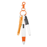 Maxbell Pen with Carabiner Clip Nurses Day Gift Multipurpose Shuttle Pen Retractable orange