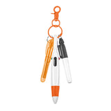 Maxbell Pen with Carabiner Clip Nurses Day Gift Multipurpose Shuttle Pen Retractable orange