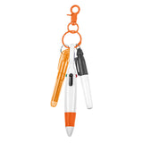 Maxbell Pen with Carabiner Clip Nurses Day Gift Multipurpose Shuttle Pen Retractable orange