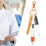 Maxbell Pen with Carabiner Clip Nurses Day Gift Multipurpose Shuttle Pen Retractable orange