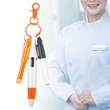 Maxbell Pen with Carabiner Clip Nurses Day Gift Multipurpose Shuttle Pen Retractable orange