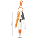 Maxbell Pen with Carabiner Clip Nurses Day Gift Multipurpose Shuttle Pen Retractable orange