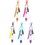 Maxbell Pen with Carabiner Clip Nurses Day Gift Multipurpose Shuttle Pen Retractable orange