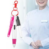 Maxbell Pen with Carabiner Clip Nurses Day Gift Multipurpose Shuttle Pen Retractable rose red