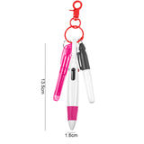 Maxbell Pen with Carabiner Clip Nurses Day Gift Multipurpose Shuttle Pen Retractable rose red