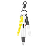 Maxbell Pen with Carabiner Clip Nurses Day Gift Multipurpose Shuttle Pen Retractable yellow