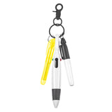 Maxbell Pen with Carabiner Clip Nurses Day Gift Multipurpose Shuttle Pen Retractable yellow