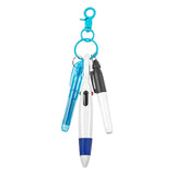Maxbell Pen with Carabiner Clip Nurses Day Gift Multipurpose Shuttle Pen Retractable blue