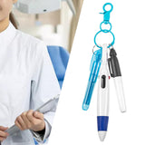 Maxbell Pen with Carabiner Clip Nurses Day Gift Multipurpose Shuttle Pen Retractable blue