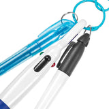 Maxbell Pen with Carabiner Clip Nurses Day Gift Multipurpose Shuttle Pen Retractable blue