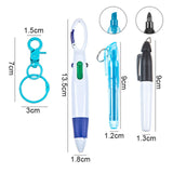 Maxbell Pen with Carabiner Clip Nurses Day Gift Multipurpose Shuttle Pen Retractable blue
