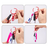 Maxbell Pen with Carabiner Clip Nurses Day Gift Multipurpose Shuttle Pen Retractable violet