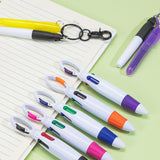 Maxbell Pen with Carabiner Clip Nurses Day Gift Multipurpose Shuttle Pen Retractable violet