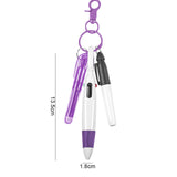 Maxbell Pen with Carabiner Clip Nurses Day Gift Multipurpose Shuttle Pen Retractable violet