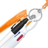 Maxbell Shuttle Pen Office Supplies Gift Compact Nurse Retractable Badge Holder orange