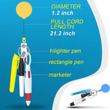 Maxbell Shuttle Pen Office Supplies Gift Compact Nurse Retractable Badge Holder yellow