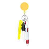 Maxbell Shuttle Pen Office Supplies Gift Compact Nurse Retractable Badge Holder yellow
