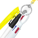 Maxbell Shuttle Pen Office Supplies Gift Compact Nurse Retractable Badge Holder yellow