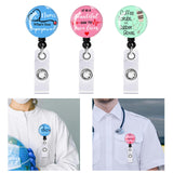 Maxbell Retractable ID Reel Badge Holder Doctor Nursing Gift Office Retractable Cord Pink