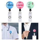 Maxbell Retractable ID Reel Badge Holder Doctor Nursing Gift Office Retractable Cord Pink