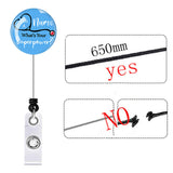 Maxbell Retractable ID Reel Badge Holder Doctor Nursing Gift Office Retractable Cord Blue