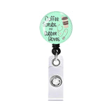 Maxbell Retractable ID Reel Badge Holder Doctor Nursing Gift Office Retractable Cord Green