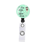 Maxbell Retractable ID Reel Badge Holder Doctor Nursing Gift Office Retractable Cord Green