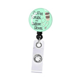 Maxbell Retractable ID Reel Badge Holder Doctor Nursing Gift Office Retractable Cord Green