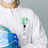 Maxbell Retractable ID Reel Badge Holder Doctor Nursing Gift Office Retractable Cord Green