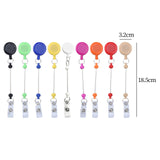 Maxbell 2x9 Pieces Retractable Badge Holder Clips Nurse Gifts DIY for Nurses Women Men