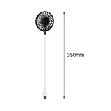 Maxbell Maxbell Mini Portable USB Fan Desk Fan Bendable Cable for Travel Commute Lightweight Black 35x8x2.8cm