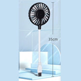 Maxbell Maxbell Mini Portable USB Fan Desk Fan Bendable Cable for Travel Commute Lightweight Black 35x8x2.8cm