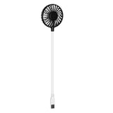 Maxbell Maxbell Mini Portable USB Fan Desk Fan Bendable Cable for Travel Commute Lightweight Black 35x8x2.8cm