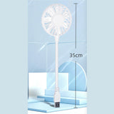 Maxbell Maxbell Mini Portable USB Fan Desk Fan Bendable Cable for Travel Commute Lightweight White 35x8x2.8cm