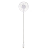 Maxbell Maxbell Mini Portable USB Fan Desk Fan Bendable Cable for Travel Commute Lightweight White 35x8x2.8cm