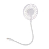 Maxbell Maxbell Mini Portable USB Fan Desk Fan Bendable Cable for Travel Commute Lightweight White 35x8x2.8cm